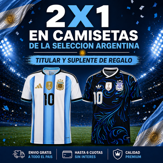2x1 MUNDIAL CAMISETA TITULAR Y CAMISETA SUPLENTE DE REGALO!